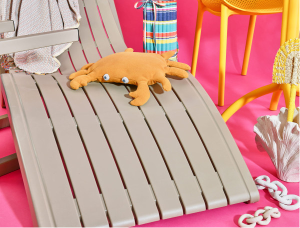 Вуличний шезлонг Siesta Slim Бежевий (Taupe)-9