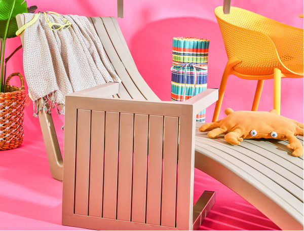 Вуличний шезлонг Siesta Slim Бежевий (Taupe)-10