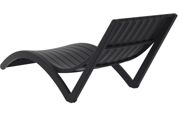 Вуличний шезлонг Siesta Slim Чорний (Black)-5