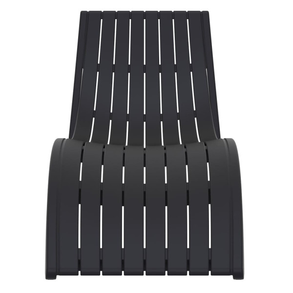 Вуличний шезлонг Siesta Slim Чорний (Black)-6