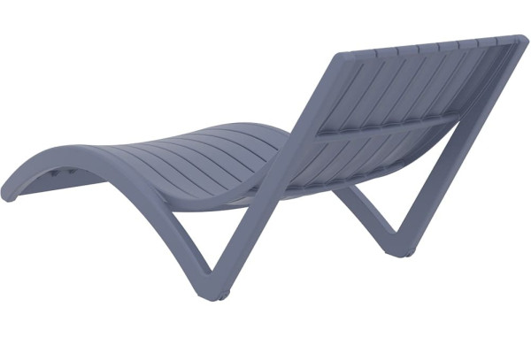 Вуличний шезлонг Siesta Slim Темно-сірий (Dark Grey)-2
