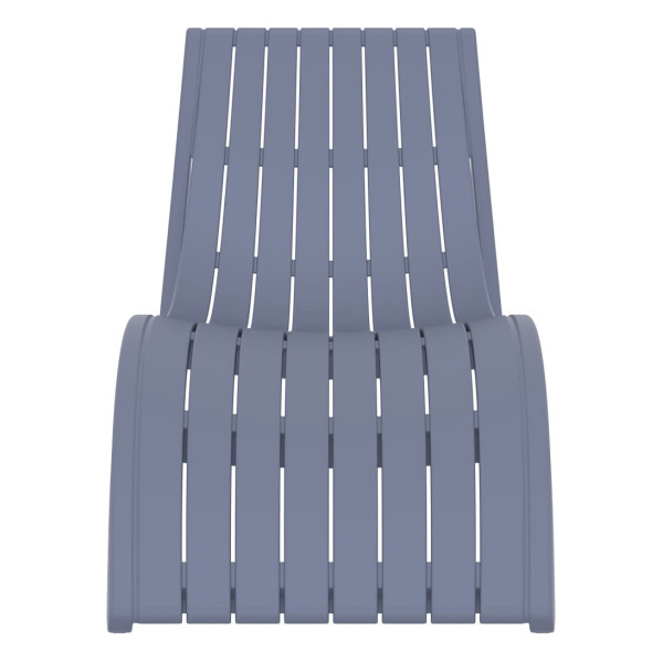 Вуличний шезлонг Siesta Slim Темно-сірий (Dark Grey)-3