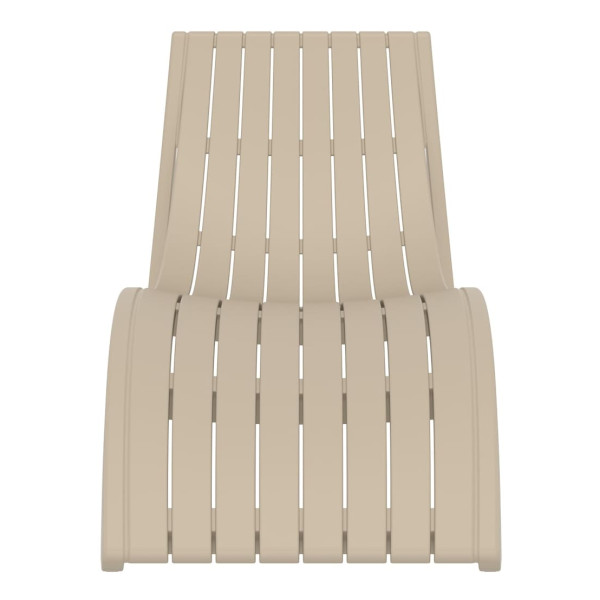 Вуличний шезлонг Siesta Slim Бежевий (Taupe)-17