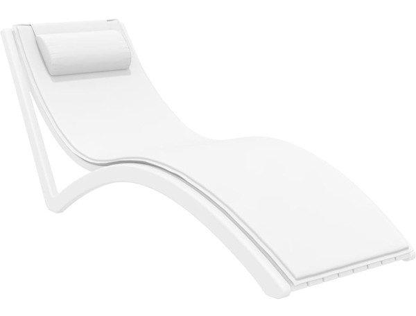 Вуличний шезлонг Siesta Slim Білий (White)-10