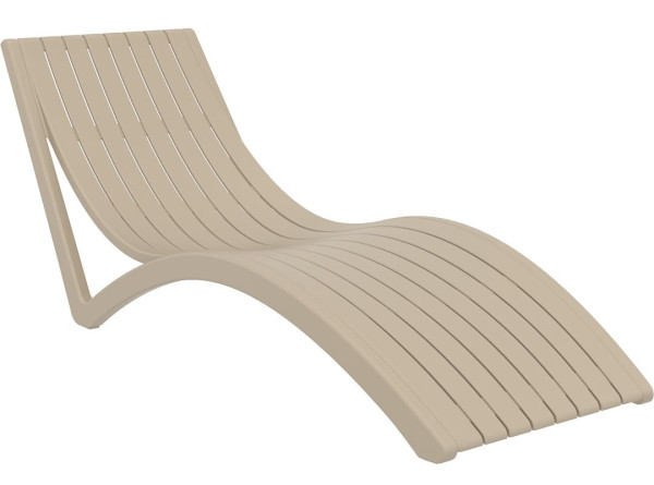 Вуличний шезлонг Siesta Slim Бежевий (Taupe)-14