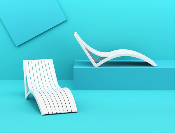 Вуличний шезлонг Siesta Slim Чорний (Black)-12