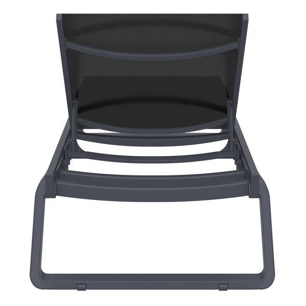 Уличный шезлонг Siesta Tropic Темно-серый/черный (Dark Grey Black)-6