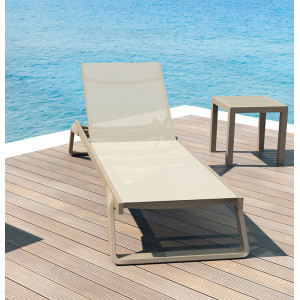 Уличный шезлонг Siesta Tropic Бежевый (Taupe Taupe)