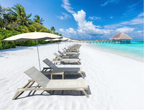 Уличный шезлонг Siesta Tropic Бежевый (Taupe Taupe)-2