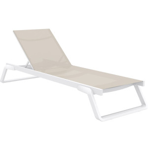 Уличный шезлонг Siesta Tropic Белый/бежевый (White Taupe)