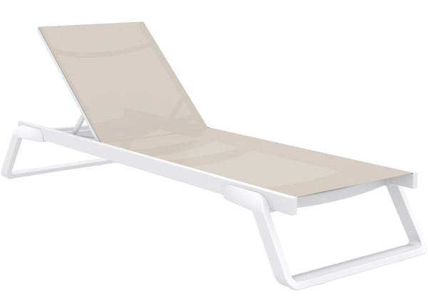 Уличный шезлонг Siesta Tropic Белый/бежевый (White Taupe)-0