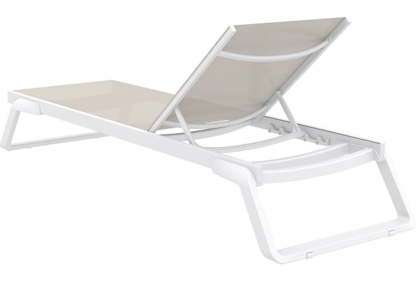 Уличный шезлонг Siesta Tropic Белый/бежевый (White Taupe)-3
