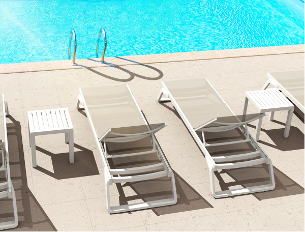 Уличный шезлонг Siesta Tropic Белый/бежевый (White Taupe)-1