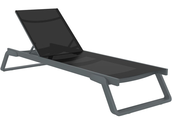 Уличный шезлонг Siesta Tropic Темно-серый/черный (Dark Grey Black)-0