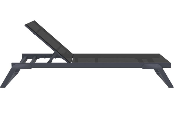 Уличный шезлонг Siesta Tropic Темно-серый/черный (Dark Grey Black)-3