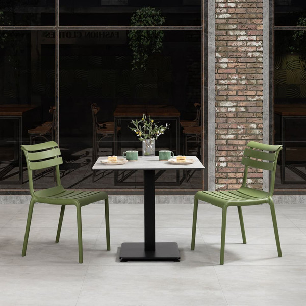 Стілець пластиковий Siesta Helen Зелений (Olive Green)-9