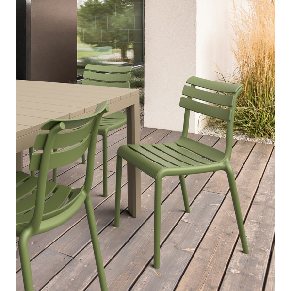 Стілець пластиковий Siesta Helen Зелений (Olive Green)-10
