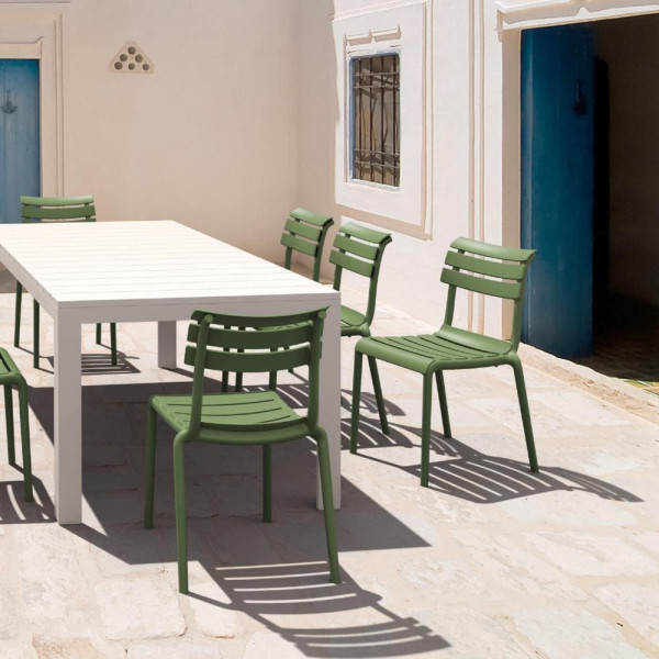 Стілець пластиковий Siesta Helen Зелений (Olive Green)-13