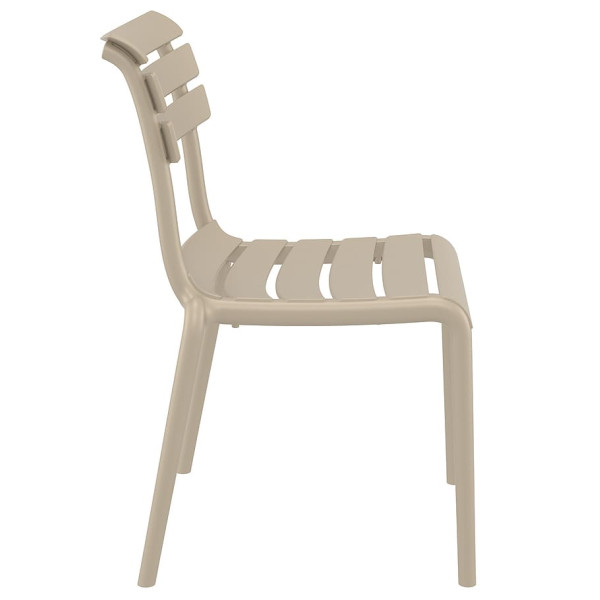 Стул пластиковый Siesta Helen Бежевый (Taupe)-3