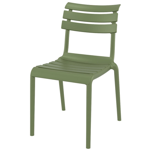 Стілець пластиковий Siesta Helen Зелений (Olive Green)-1