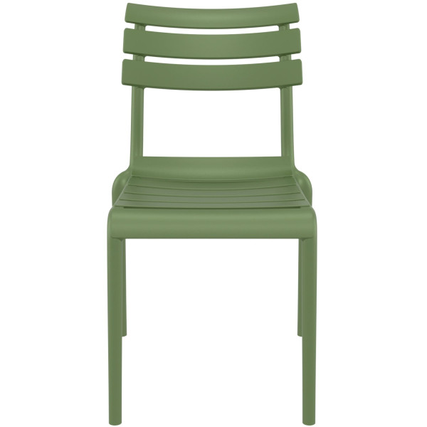 Стілець пластиковий Siesta Helen Зелений (Olive Green)-2