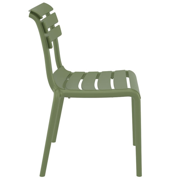 Стілець пластиковий Siesta Helen Зелений (Olive Green)-3