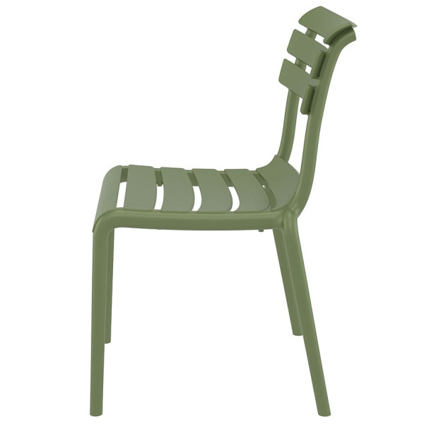 Стілець пластиковий Siesta Helen Зелений (Olive Green)-4