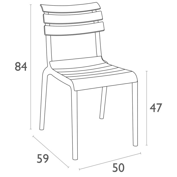 Стілець пластиковий Siesta Helen Зелений (Olive Green)-33
