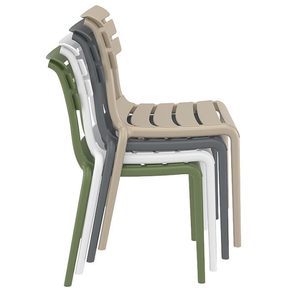 Стілець пластиковий Siesta Helen Зелений (Olive Green)-31