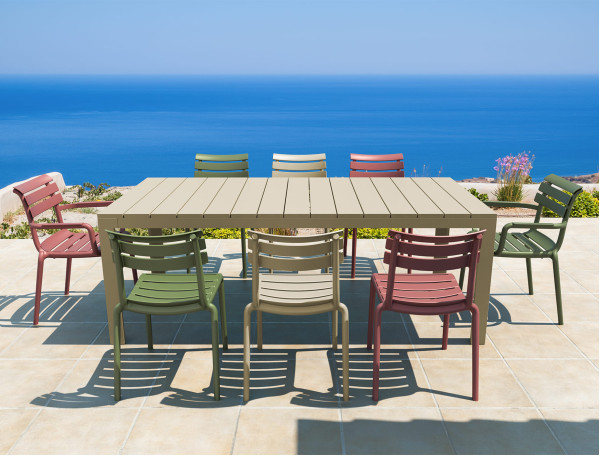 Стілець пластиковий Siesta Helen Зелений (Olive Green)-14