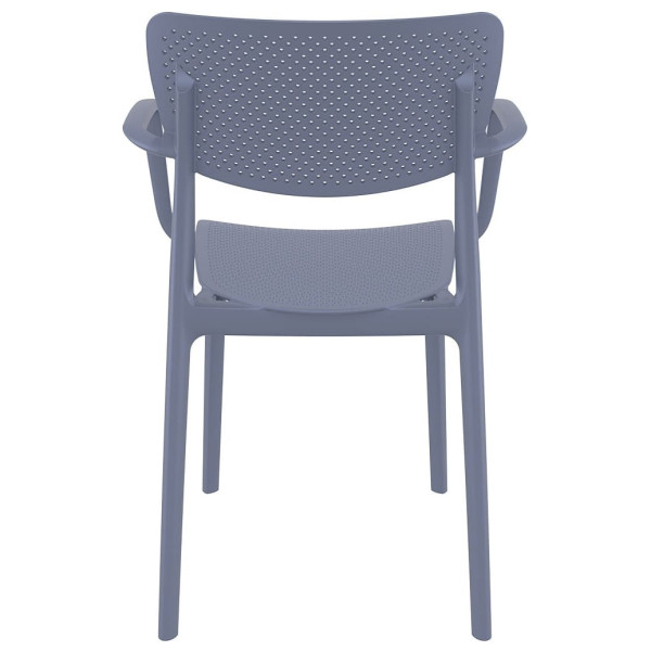 Стілець пластиковий Siesta Loft Сірий (Dark Grey)-5
