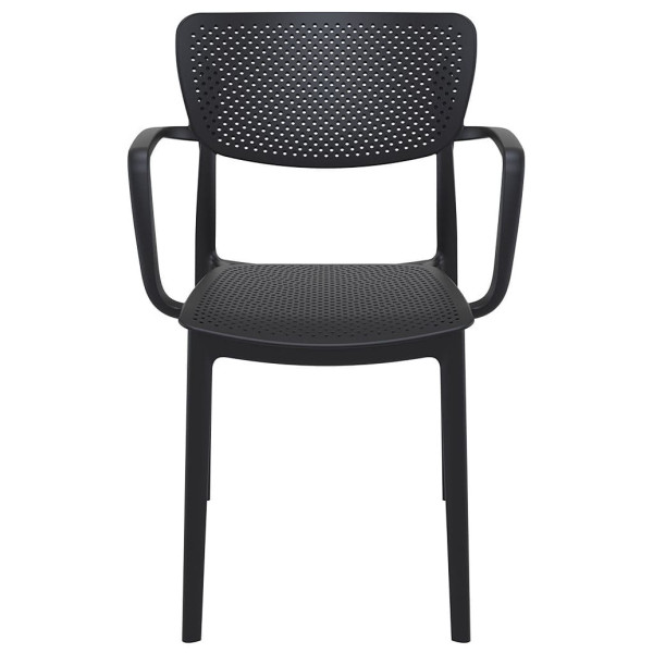 Стілець пластиковий Siesta Loft Чорний (Black)-1