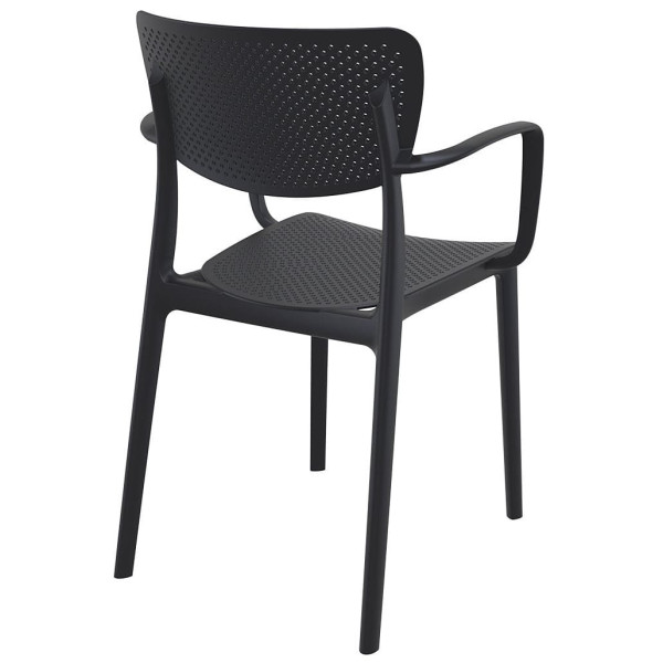 Стілець пластиковий Siesta Loft Чорний (Black)-3