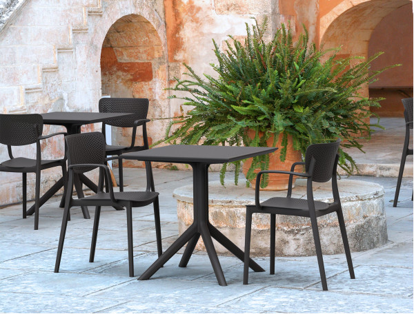 Стілець пластиковий Siesta Loft Сірий (Dark Grey)-15