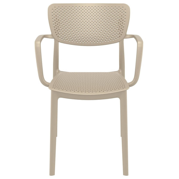 Стул пластиковый Siesta Loft Бежевый (Taupe)-1