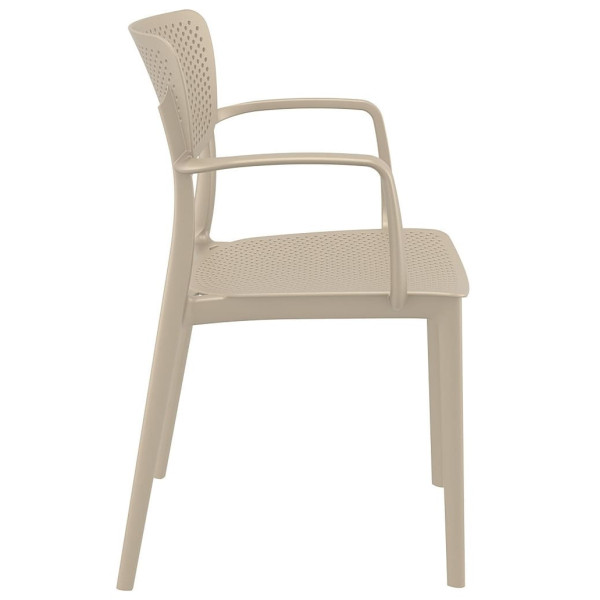 Стул пластиковый Siesta Loft Бежевый (Taupe)-2