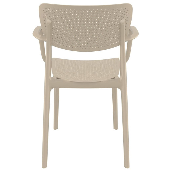 Стул пластиковый Siesta Loft Бежевый (Taupe)-4