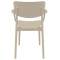 Стул пластиковый Siesta Loft Бежевый (Taupe)-4-thumb
