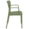 Стілець пластиковий Siesta Loft Зелений (Olive Green)-2-thumb