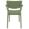 Стілець пластиковий Siesta Loft Зелений (Olive Green)-4-thumb