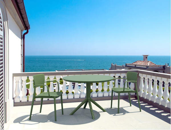 Стілець пластиковий Siesta Loft Сірий (Dark Grey)-17