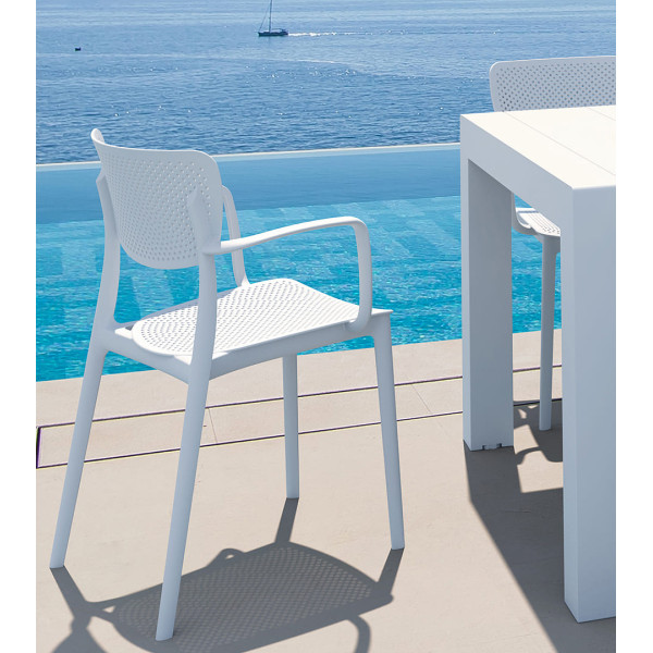 Стілець пластиковий Siesta Loft Сірий (Dark Grey)-21