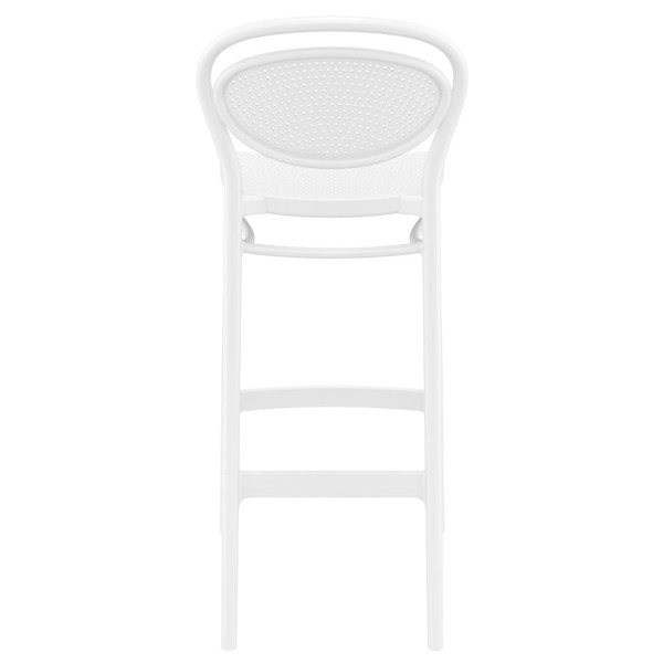 Напівбарний пластиковий стілець Siesta Marcel Bar 65 Білий (White)-4