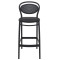 Напівбарний пластиковий стілець Siesta Marcel Bar 65 Чорний (Black)-1-thumb