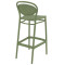 Напівбарний пластиковий стілець Siesta Marcel Bar 65 Зелений (Olive Green)-3-thumb