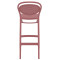 Напівбарний пластиковий стілець Siesta Marcel Bar 65 Винний (Marsala)-4-thumb