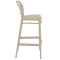 Полубарный пластиковый стул Siesta Marcel Bar 65 Бежевый (Taupe)-2-thumb