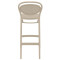Барный пластиковый стул Siesta Marcel Bar 75 Бежевый (Taupe)-4-thumb