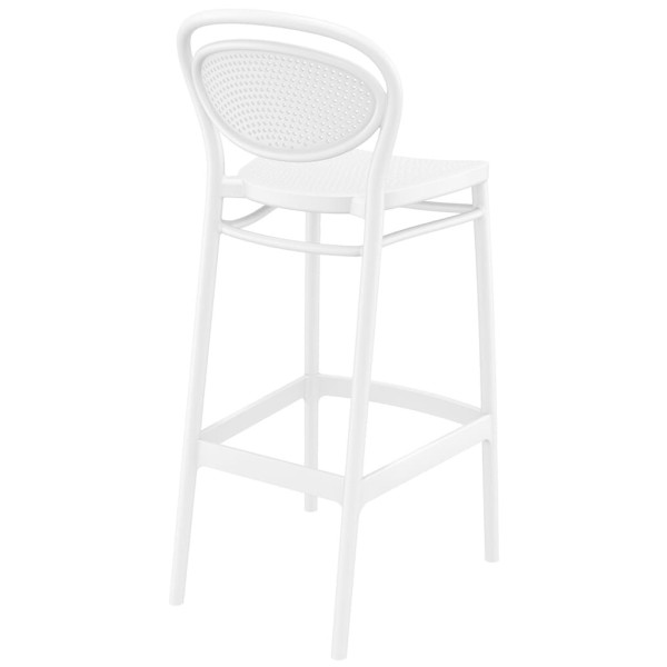Барний пластиковий стілець Siesta Marcel Bar 75 Білий (White)-3