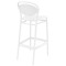 Барний пластиковий стілець Siesta Marcel Bar 75 Білий (White)-3-thumb